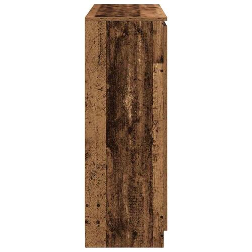 Skænk med skuffer 100,5x35x98,5 cm konstrueret træ antikt træ