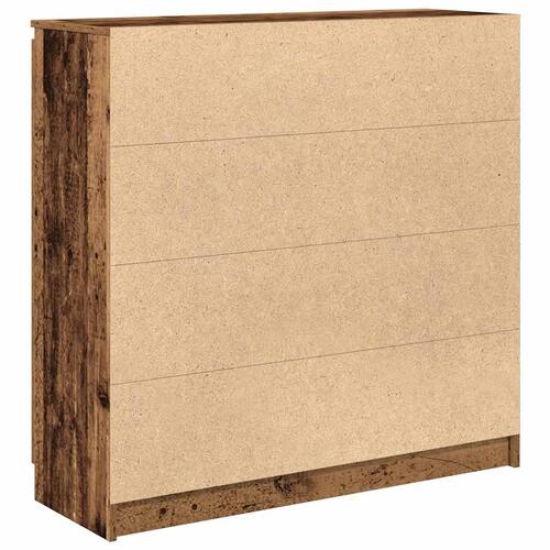 Skænk med skuffer 100,5x35x98,5 cm konstrueret træ antikt træ
