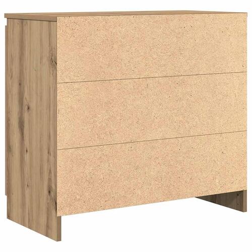 Skænk med skuffe 71x35x65 cm konstrueret træ kunsteg