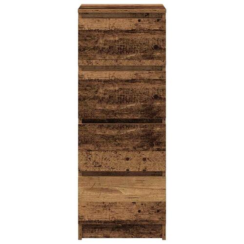 Skænk 37,5x35x99 cm konstrueret træ antikt træ