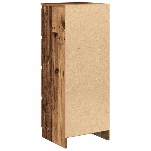 Skænk 37,5x35x99 cm konstrueret træ antikt træ