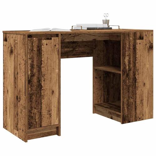 Skrivebord 120x42x76 cm konstrueret træ antikt træ