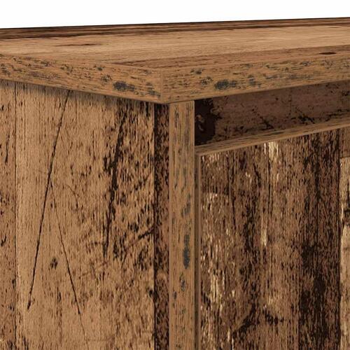 Skrivebord 120x42x76 cm konstrueret træ antikt træ