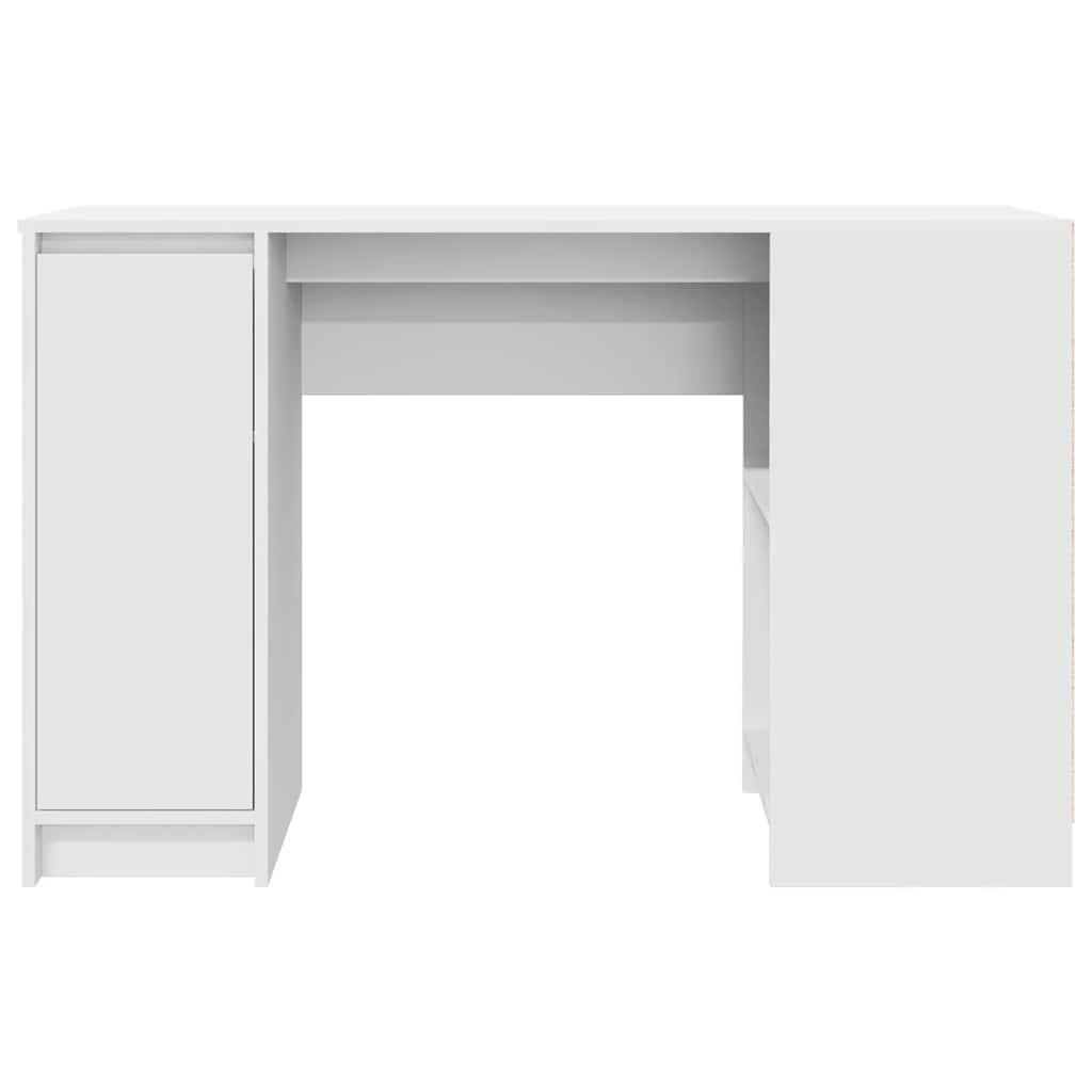 Skrivebord 120x42x76 cm konstrueret træ hvid