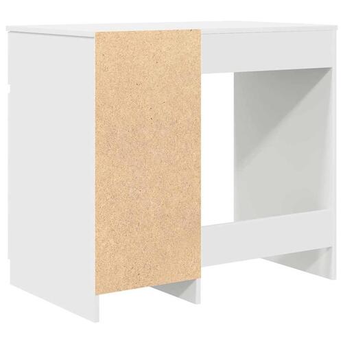 Skrivebord 86x49x76 cm konstrueret træ hvid