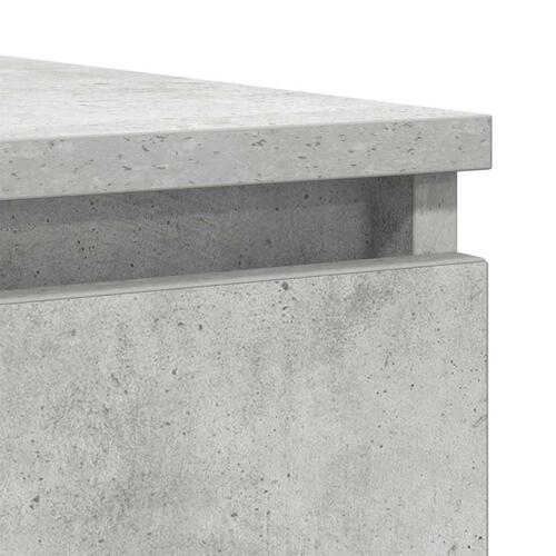 Skænk med skuffer 100,5x35x76 cm konstrueret træ betongrå