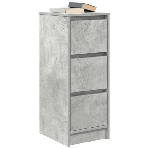 Skænk 29,5x34x76 cm konstrueret træ betongrå