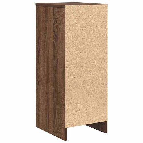 Skænk 29,5x34x76 cm konstrueret træ brun egetræsfarve