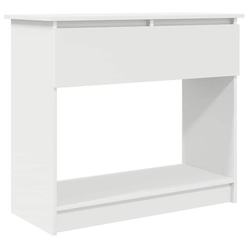 Konsolbord med skuffer 85,5x38,5x74,5 cm hvid