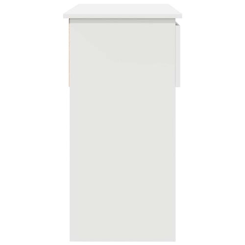 Konsolbord med skuffer 85,5x38,5x74,5 cm hvid