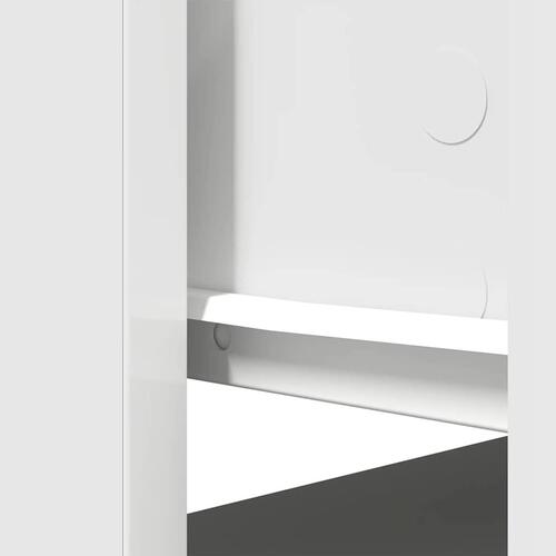 Konsolbord med skuffer 85,5x38,5x74,5 cm hvid