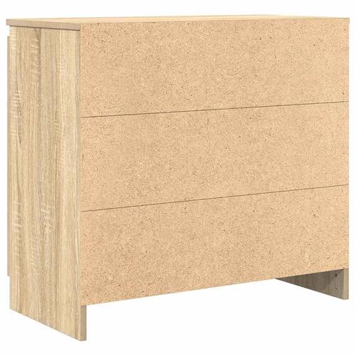 Skænk med skuffe 71x35x65 cm konstrueret træ sonoma-eg