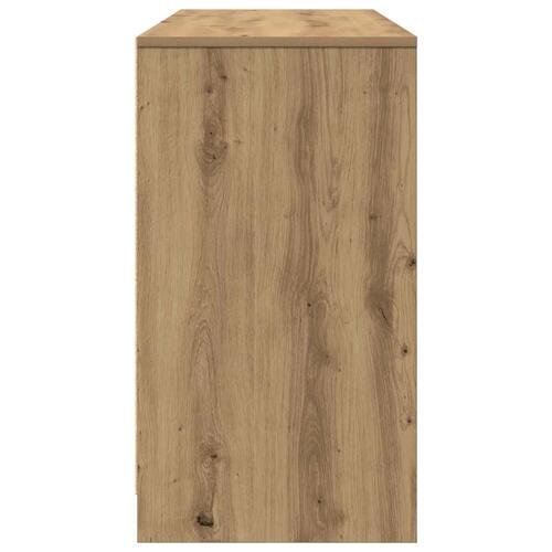 Skrivebord 120x42x76 cm konstrueret træ kunsteg