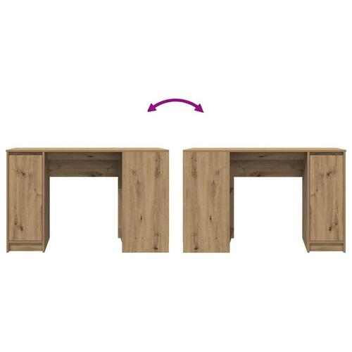 Skrivebord 120x42x76 cm konstrueret træ kunsteg