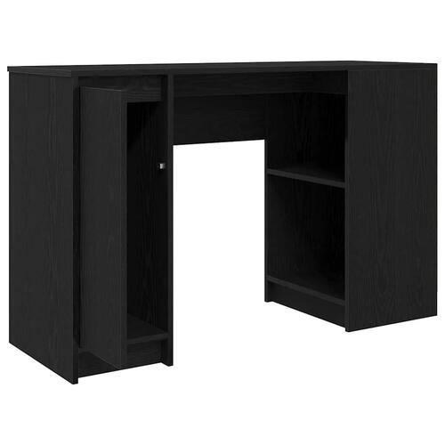 Skrivebord 120x42x76 cm konstrueret træ sort-eg