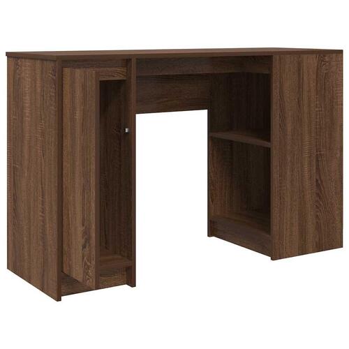 Skrivebord 120x42x76 cm konstrueret træ brun egetræsfarve