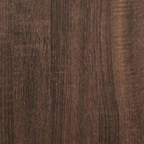 Skrivebord 120x42x76 cm konstrueret træ brun egetræsfarve