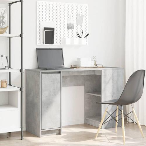 Skrivebord 120x42x76 cm konstrueret træ betongrå