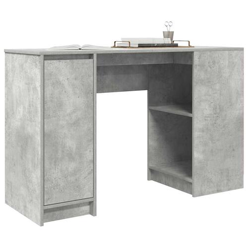 Skrivebord 120x42x76 cm konstrueret træ betongrå