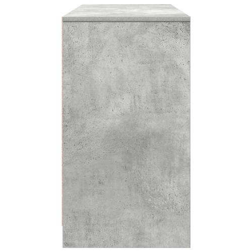 Skrivebord 120x42x76 cm konstrueret træ betongrå