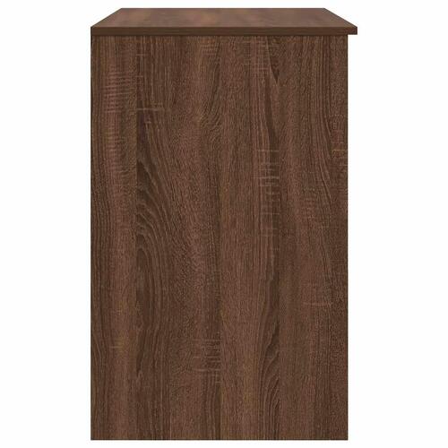 Skrivebord 86x49x76 cm konstrueret træ brun egetræsfarve