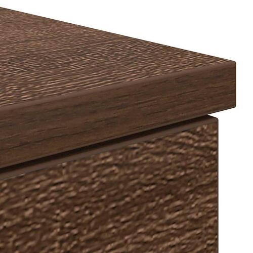 Skrivebord 86x49x76 cm konstrueret træ brun egetræsfarve