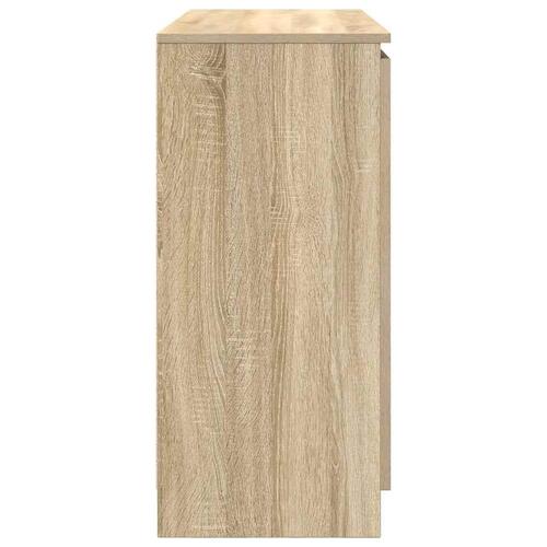 Skænk med skuffer 100,5x35x76 cm konstrueret træ sonoma-eg