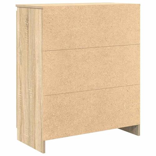 Skænk med skuffer 71x35x84 cm konstrueret træ sonoma-eg
