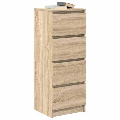 Skænk 37,5x35x99 cm konstrueret træ sonoma-eg