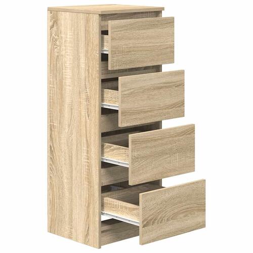 Skænk 37,5x35x99 cm konstrueret træ sonoma-eg