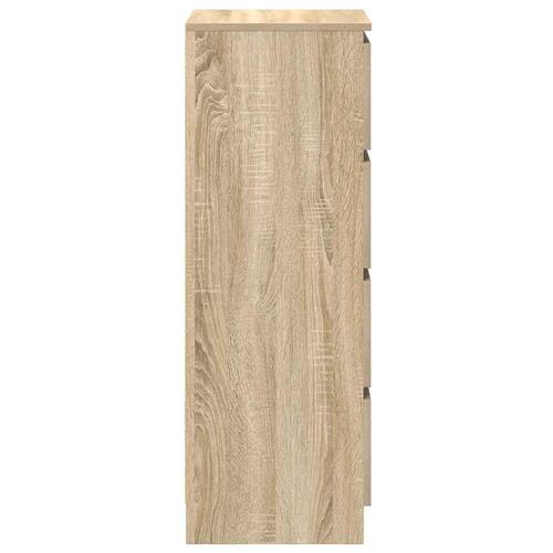 Skænk 37,5x35x99 cm konstrueret træ sonoma-eg