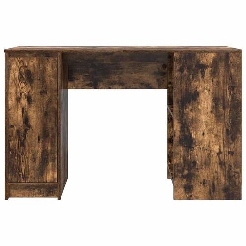 Skrivebord 120x42x76 cm konstrueret træ røget egetræsfarve