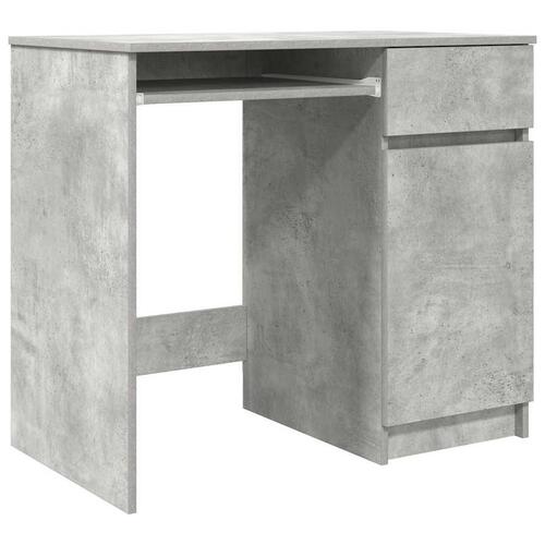 Skrivebord 86x49x76 cm konstrueret træ betongrå