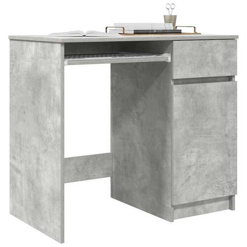 Skrivebord 86x49x76 cm konstrueret træ betongrå