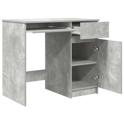 Skrivebord 86x49x76 cm konstrueret træ betongrå