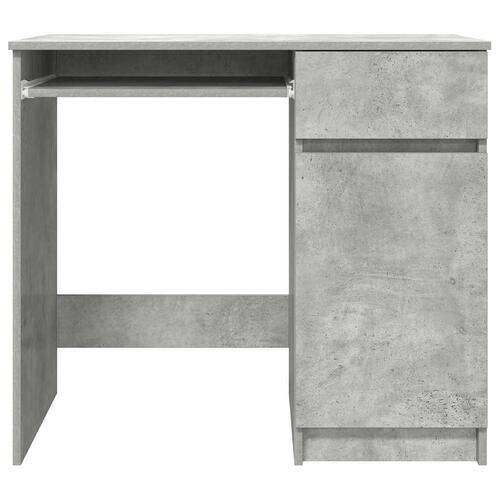 Skrivebord 86x49x76 cm konstrueret træ betongrå