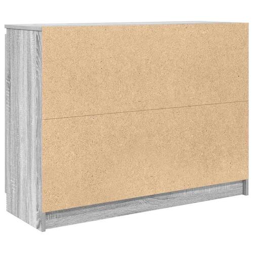 Skænk med skuffer 100,5x35x76 cm konstrueret træ grå sonoma-eg