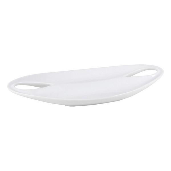 Bakke Etrusca Dobbelt Porcelæn Hvid (36,5 x 18 x 4,5 cm)