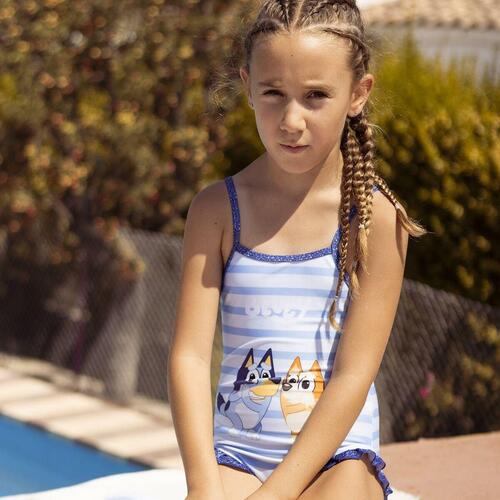 Badedragt til piger Bluey Lyseblå 5 år