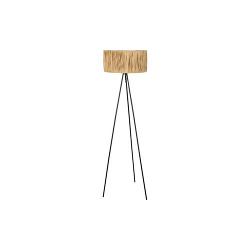 Gulvlampe DKD Home Decor Brun Sort Metal Raffiabast 50 W 220 V 56 x 46 x 140 cm