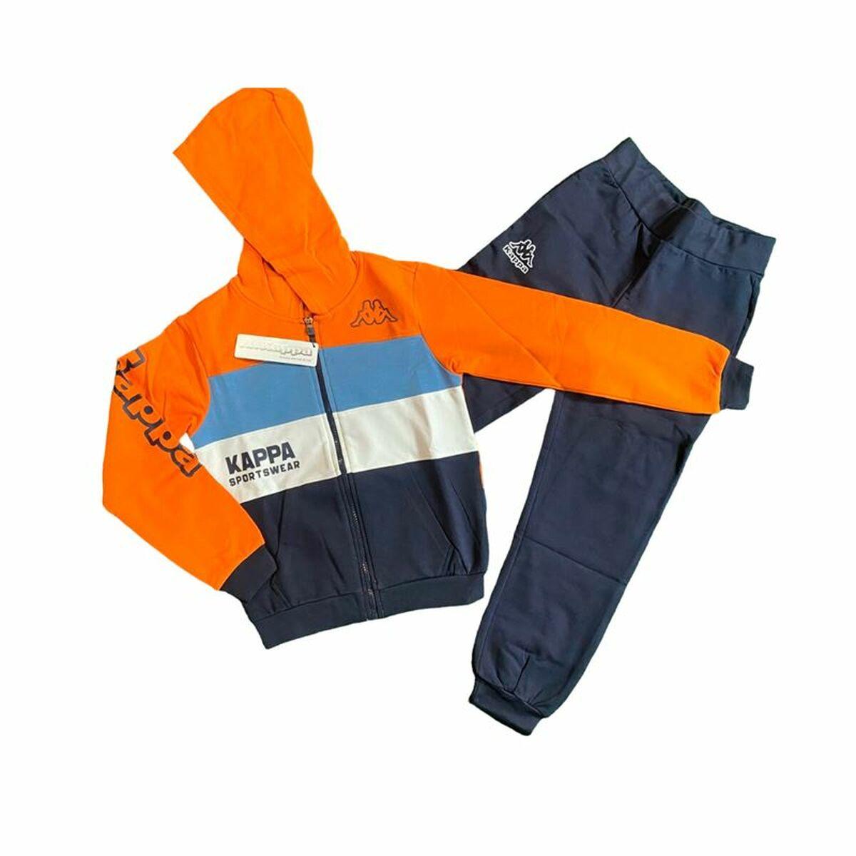 Kappa træningsdragt til drenge, orange/navy - 8 år (8031T0060)