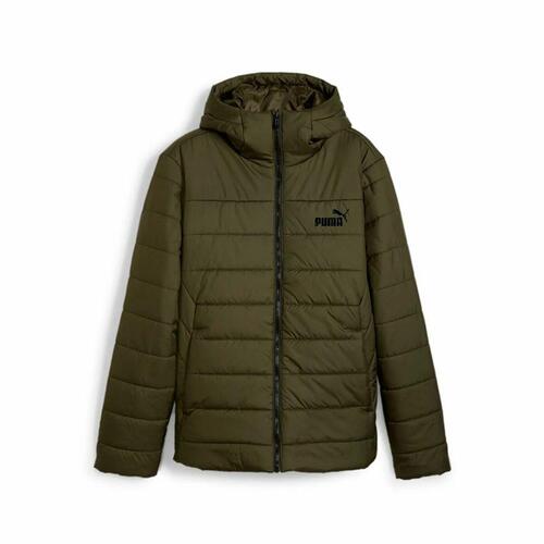 Sportsjakke til Mænd Puma Essentials Hooded Padded Mørk grøn M