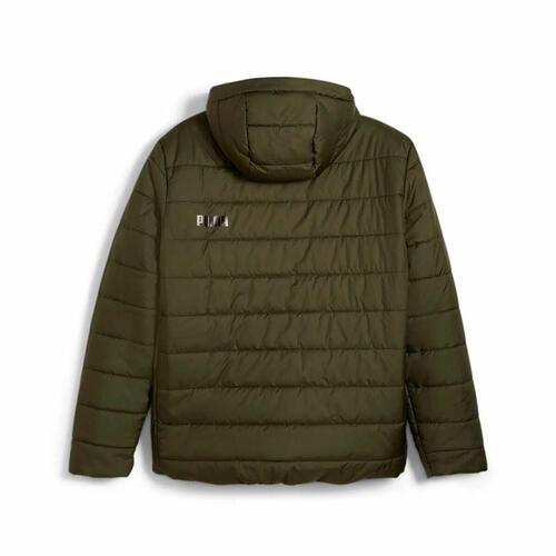 Sportsjakke til Mænd Puma Essentials Hooded Padded Mørk grøn M