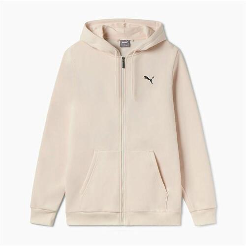 Hættetrøje til Mænd Puma Essentials+ Graphic Hoodie Fz Beige L