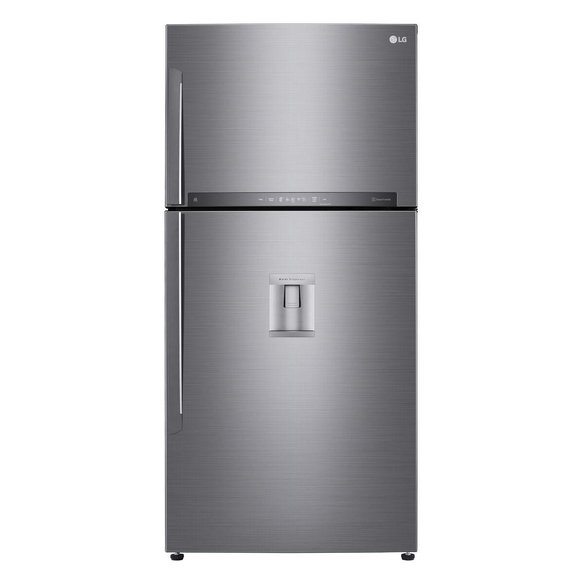 LG GTF916PZPED kombineret køleskab/fryser 630 l - Stål Platin, 184 cm