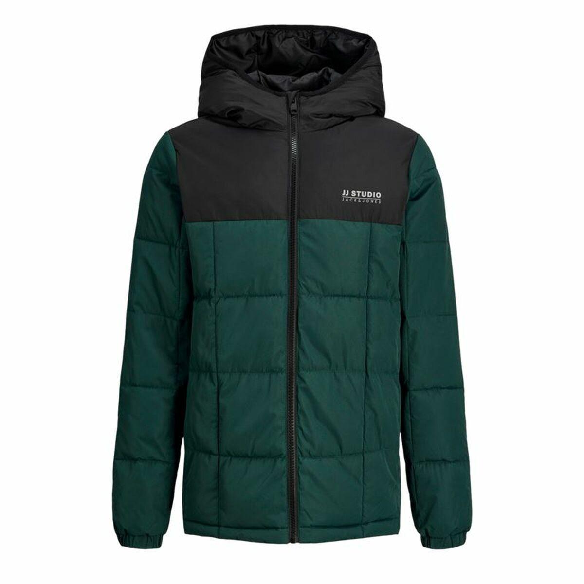 Jack & Jones JJBen Square Hood Jacket Jnr - oliven, 14 år