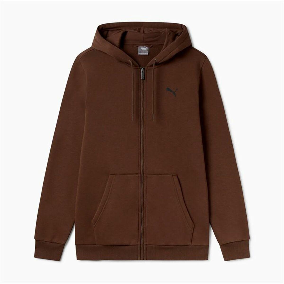 Hættetrøje til Mænd Puma Essentials+ Graphic Brun L