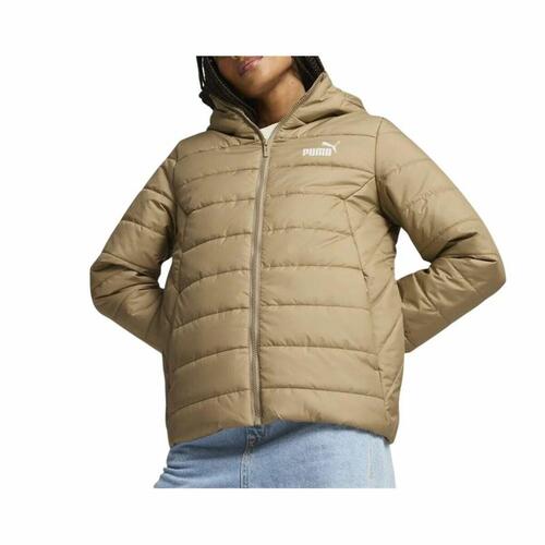 Sportsjakke til damer Puma Ess Hooded Padded Jacket Beige M
