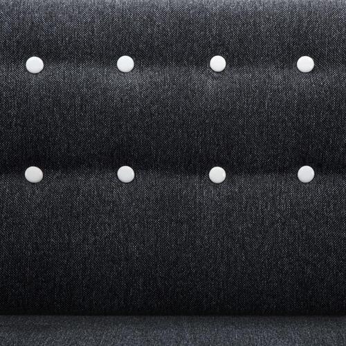 Chaiselong sofa 171,5x138x81,5 cm stofbetræk mørkegrå