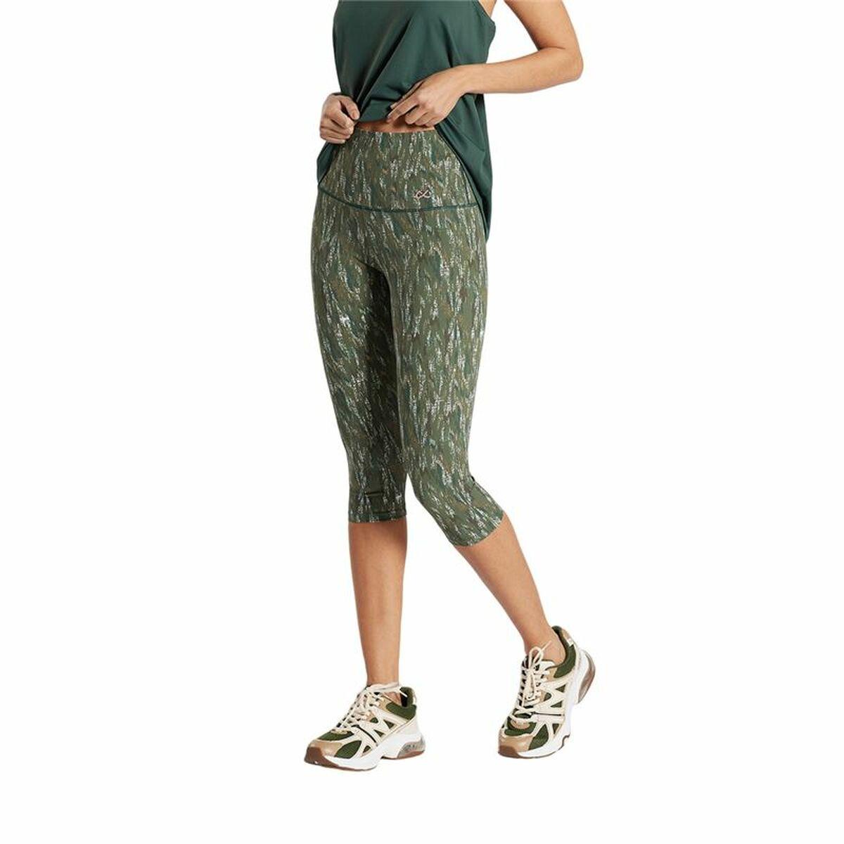 Sport leggings til kvinder Ditchil Capri Vibrant Oliven XL